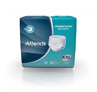 Attends Extra Absorbency Protective Underwear, XX-Large (68"-80", 250+ lbs) (Box of 12 Each)