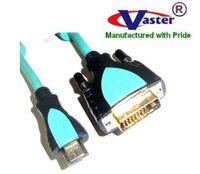 DVI to HDMI Cable, Computer DVI to LCD Plasma HDTV HDMI AV Cable, Green Color, 1.5M / 5 Ft