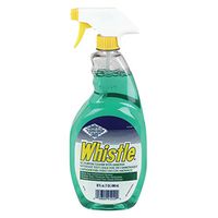 Whistle Heavy Duty Multi-Purpose Cleaner with Ammonia, 32 Ounces Trigger Spray Bottle, Clear Green
