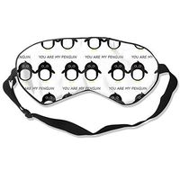 NiYoung Super Smooth Soft You are My Penguin Eye Mask for Men Women and Kids, Blindfold Eyeshade with Elastic Band Sleeping Eye Mask Plane Eye Cover for Travel/Naps