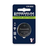 Premium Batteries Panasonic CR3032 3V Lithium Coin Cell Batteries Child-Safe (1 Pack)