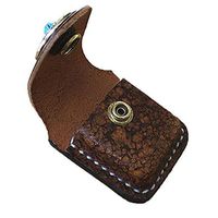 Genuine Leather Heavy Duty Pouches Lighter Holder Case Hand Made Pouch-Eye of Sea-Coffee