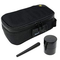 Stash Bag – 8.5” x 4.5" Sidekick Smell Proof Case + Airtight Jar + Smell-Proof Tube - Lionhead (Black Lionhead)