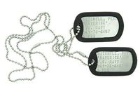 Top Gun Pete Mitchell"Maverick" Stainless Steel Military Dog Tag Set
