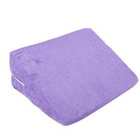 DeFancy Foam Bed Positioning Triangle Wedge Pillow with Removable Cover (Purple)
