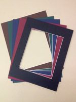 Pack of 25 5x7 Picture Mats Bevel Cut for 4x6 Pictures 5 Dark Colors