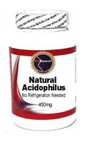 Natural Acidophilus (No Refrigeration Needed) 450mg 200 Capsules # BioPower Nutrition