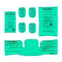 Made in USA: Heat Wave Instant Reusable Heat Packs & Reusable Hand Warmers - 4 Hand Warmers, 1 Medium, 1 Large, and 1 Neck/Shoulder/Back, Click Heat - Premium Medical Grade