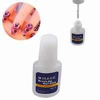 Ecurson 1 Pcs 10g False Glue Nail Art Decoration with Brush False Nail Gel
