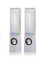 White Dancing LED Water Show Music Fountain Light Speakers for Computer Laptop