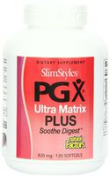 Natural Factors Slimstyles PGX Ultra Matrix Plus Soothe Digest, 820 mg, Softgels, 120-Count