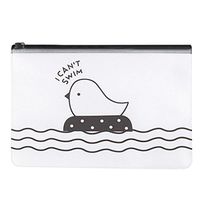 Transparent Student Pencil Pen Case Cosmetic Pouch Pocket Brush Holder Makeup Bag (C)