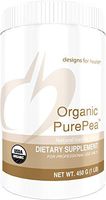 Designs for Health Organic PurePea - Vanilla Pea Protein Powder with 20g Vegan Protein, Organic + Non-GMO (15 Servings / 450g)