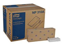Tork Advanced NP310A Soft Dinner Napkin, 1/8 Fold, Button Embossed, 2-Ply, 15" Width x 16.25" Length, White (Case of 8 Packs, 375 per Pack, 3,000 Napkins)