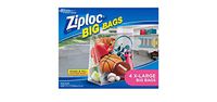 Ziploc Storage Bags, Double Zipper Seal and Expandable Bottom, XL, 4 Count, Big Bag