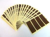 Minilabel 80 Labels, 50X20mm Rectangle, Colour Code Stickers Dark Brown
