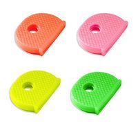 Lucky Line Medium Key Identifier Caps, Standard Size, Assorted Neon Colors, 4 Pack (16506)