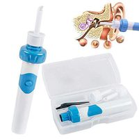 Ear Wax Remover Kit 4 Pack Ear Wax Removal Kit, Portable Automatic Electric Vacuum Ear Wax Earwax Removal Tool Soft & Safe Ear Cleaner, Spiral Ear Wax Removal Kit For Adults & Children - Improves Hear