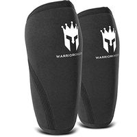 Warrior Kingdom Knee Sleeves for Squats | 7mm Compression Knee Sleeves for Powerlifting | Weightlifting | Crossfit | Premium Neoprene | Men and Women | 2 Pack