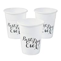 Best Day Ever Disposable Cups (set of 50) Wedding Party Supplies