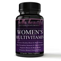 Daily Women Multivitamin with Iron Plus Biotin, Vitamins A B C D E, Calcium, Turmeric, Iron, Folic Acid & More