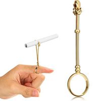 Cigarette Holder Ring, Finger Cigarette Holder Ring, Elegant Cigarette Holder Ring, Lady Women and Men Smoker Cigarette Holder Ring, 0.67 Inch (Gold)