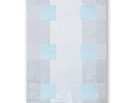 100ct Small Lt Blue Gingham Plaid 7x2x3" Cello Treat Food Snack Bags Boy Baby Showers