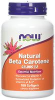 Now Foods Beta Carotene (Natural) - 180 Softgels