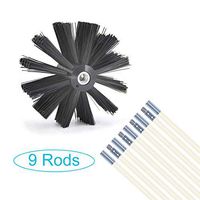 EAZY2HD Flexible Dryer Duct Cleaning Kit Lint Remover,Dryer Vent Cleaner Kit Extends up to 12 Feet, Synthetic Clean Brush Head, Includes 9 Flexible Rods,Use With or Without a Power Drill