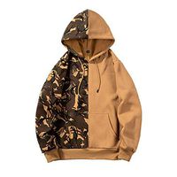 Men Sweatshirts Casual Camouflage Printed Long Sleeve Hoodies Autumn Winter Hooded Pullover Tops