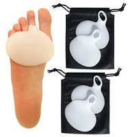 4 Pieces Best Special Ball Foot Gel Silicone Pad Metatarsal Forefoot Cushion Toe Insert Pain Relief Set Popular Healthy Gift Idea Under 10 Dollars for Him Her Man Women (2 Pair)
