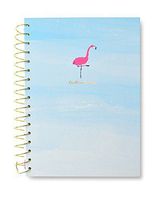 Watercolor Flamingo Notebook with Gold Foil