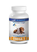 PET SUPPLEMENTS Brain Health for Dogs - Omega 3 - for Dogs and Cats - Health and Wellness - Omega 3 for Dogs Capsule - 1 Bottle (180 Softgels)