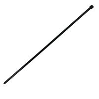 100pk 18 Inch Cable Tie (120lb) - UV & Weather Resistant Nylon 66 - Black