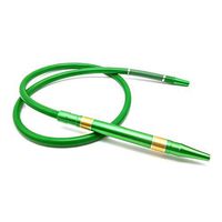 High Quality | Shisha Pipes & Accessories | 1.8m Hookah Shishia Aluminium Alloy Pipe Silicone Hose with Spring for Man Woman Hookahs Narguile Accessories Golden Green Black | by GADEMATA | 1 PCs