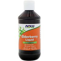 Elderberry Liquid, 8 oz by Now Foods (Pack of 5)