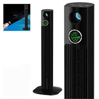 ZHOUYANG Tower Fan - Home Remote Control Floorless Fan, Vertical Shaking Head Timing Vertical Silent Desktop Large Summer Fan, Two Specifications 36 Inch / 46 Inch (Size : M)