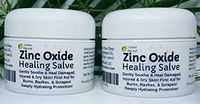 Urban ReLeaf Zinc Oxide Salve Set of 2! Gently Soothe & Heal Damaged, Injured & Dry Skin! First Aid, Burns, Rashes, Scrapes! Deeply Hydrating Protection. 100% Natural! Safe for All Delicate Skin!