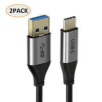 USB 3.0 A to Type C Male to Male Quick Charge Fast Charging Cable Cord for iPad Pro 2018 Galaxy S9 S8, Google Pixel, Nintendo Switch (10FT/3M)