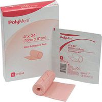 PolyMem Non-Adhesive Wound Dressing, Sterile, Foam, 4' X 24' Roll, 5244 (Case of 8)