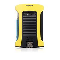 Colibri "Daytona" Single Jet Flame Lighter / Yellow & Black