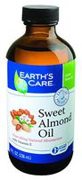 Earth's Care Sweet Almond Oil, Expeller Pressed, No Colors, Fragrances or Parabens, Vegan, Bottled in USA 8 FL. OZ.