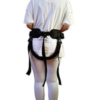 XIHAA Healthcare Adjustable Shift Belt,Nursing Security Restraint Band,The Elderly Rehabilitation Equipment Health Care for Wheelchair Users(Black),Cottonfree