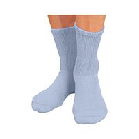 Women's 3 Pack Sensitive Feet Crew Socks - Light Blue