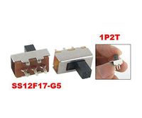 Yohii 100 Pcs x 2 Position 1P2T SPDT ON/ON Miniature Vertical Slide Switch 3 Pin PCB DIY Panel Mount Vertical