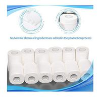 Sinfu 12 Rolls Paper Absorbent Skin-Friendly Fabric No Frangance Toilet Paper White Enviro Friendly Recycled Tissue, Home Kitchen Table Napkins Paper, 120 Sheets/Rolls