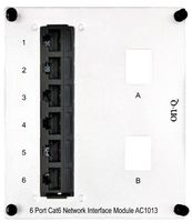 Legrand - On-Q AC1013 6Port Cat 6 Network Interface Module