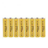 1.2v Nicd 1000mAh AA Rechargeable Batteries for Garden Landscaping Solar Lights (8pc)