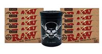 Herb Airtight Container Fresh Kettle with Raw Natural Rolling Papers 10 Count DC Crafts Nation- Jolly Roger