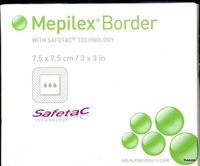 Mepilex Border Self-Adherent Absorbent Foam Dressing - 3" x 3", box of 5